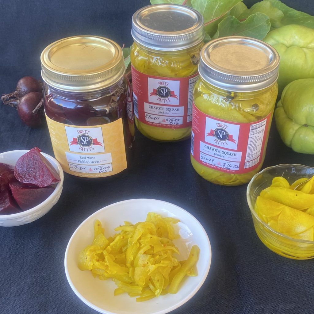Chayote Squash Pickels & Red Wine Pickled Beets